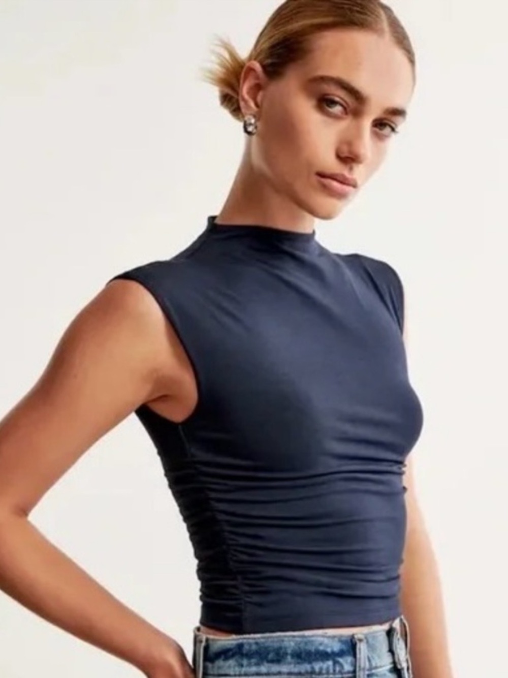 Abercrombie & Fitch Paloma Top-Navy